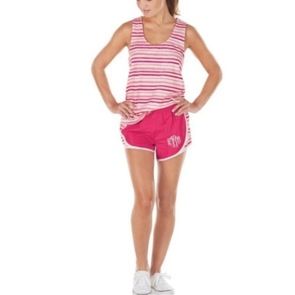 Pink Striped Athletic Tank Top by Mud Pie, Size XS, NWT
